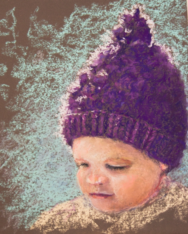 Purple Hat by artist Robin Lively